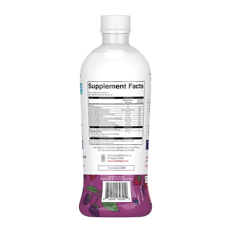 Liquid Nighttime Multimineral + Skin Renew - Berry Dream - 30 fl oz (30 Servings)