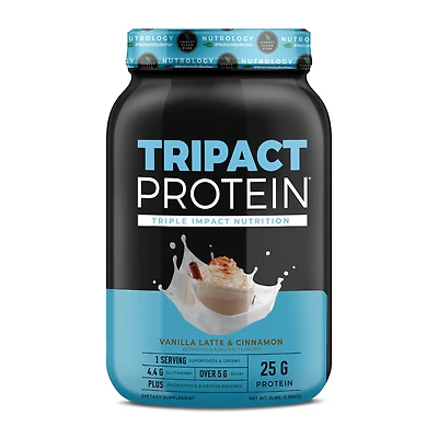 NDS Nutrition Tripact Protein Beta Glucan - Vanilla Latte & Cinnamon (40 Servings)