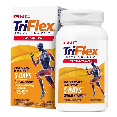 GNC Triflex Joint Support Fast-Acting Healthy - 120 Caplets (30 Servings)