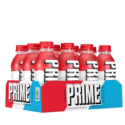 PRIME Hydration Drink - Ice Pop 16.9Oz (12 Bottles)