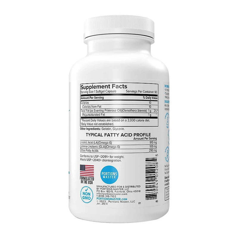Women's Primrose Oil - 90 Softgel Capsules (90 Servings)