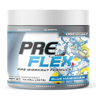 Pre Flex Pre Workout Formula - Blue Hawaiian (30 Servings)