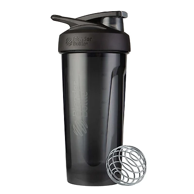 Strada™ Tritan Protein Shaker Bottle - Black - 28oz.