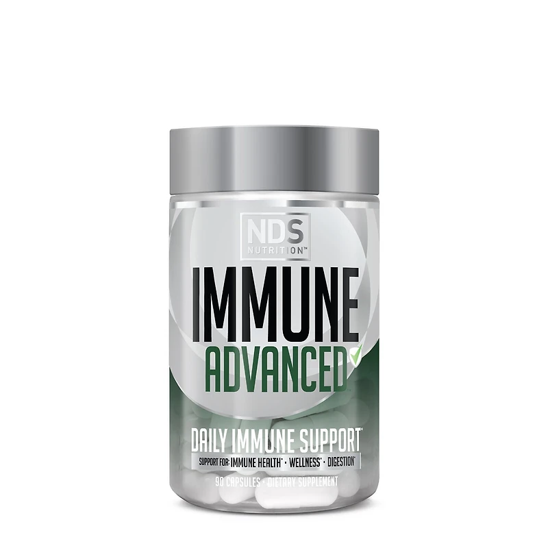 NDS Nutrition Immune Advanced Vitamin C Beta Glucan - 90 Capsules (30 Servings)