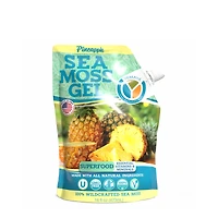 Yemaya Organic Sea Moss Gel Vegan - Pineapple 16 Fl Oz (16 Servings)
