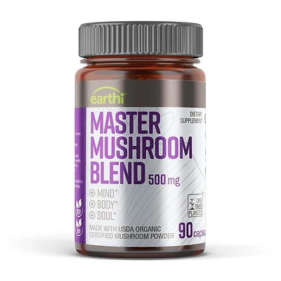 Master Mushroom Blend 500mg - 90 Capsules (30 Servings)