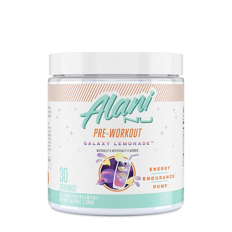Alani Nu Pre-Workout Vegan - Galaxy Lemonade (30 Servings)
