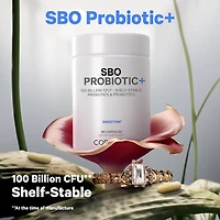 SBO Probiotic+ 100 Billion CFU & Prebiotics Vegan Digestion - 90 Capsules (45 Servings)