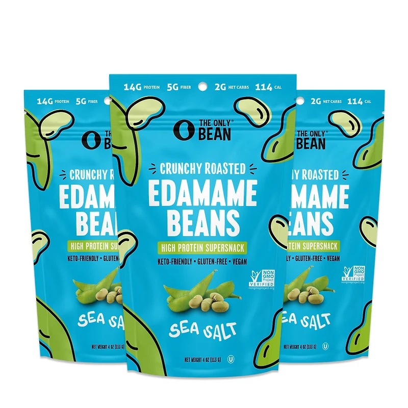 The Only Bean Crunchy Roasted Edamame Beans Vegan