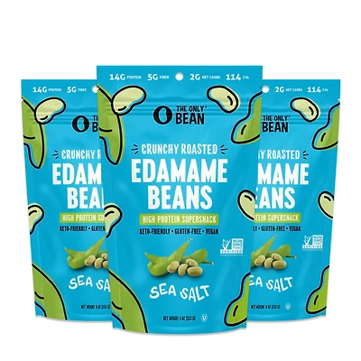 The Only Bean Crunchy Roasted Edamame Beans Vegan