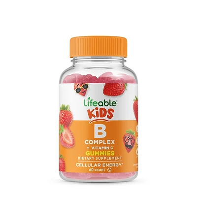 Lifeable Kids B Complex and Vitamin C - 60 Gummies (60 Servings)