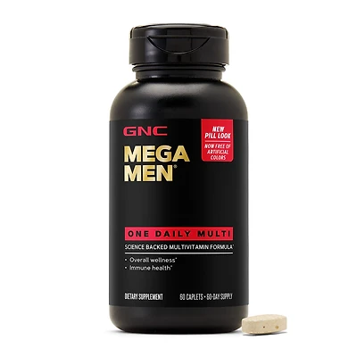 GNC Mega Men One Daily Multi - 60 Caplets (60 Servings)