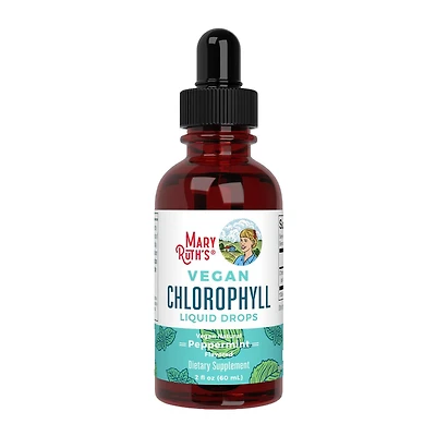 Vegan Chlorophyll Liquid Drops - Peppermint - 2 fl oz (30 Servings)