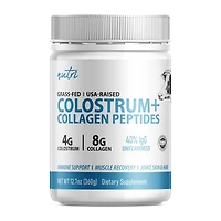 Nature's Fusions Colostrum+ Collagen Peptides - Unflavored (30 Servings)