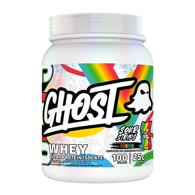 GHOST Clear Whey Protein Isolate - Sour Strips Rainbow (20 Servings)