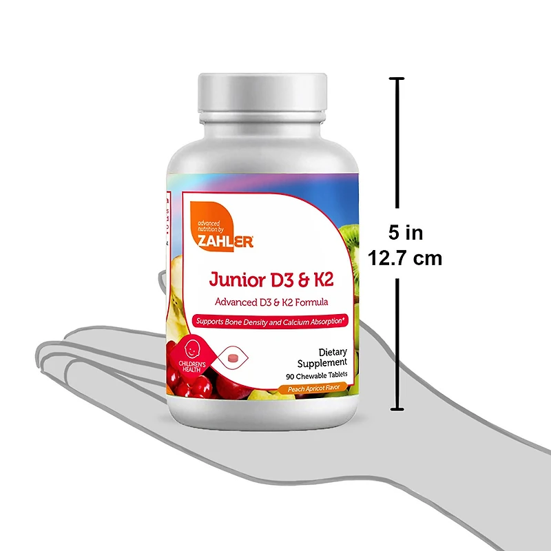 Junior D3 & K2 - 90 Tablets (90 Servings)