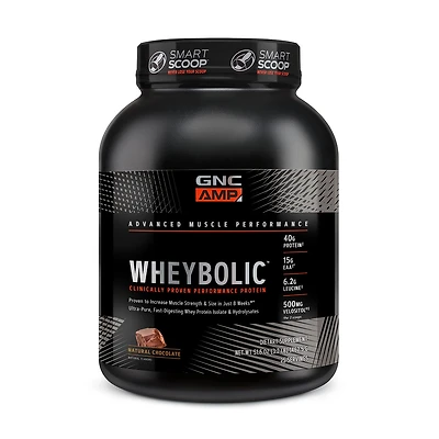 GNC AMP Whey Proteinbolic Healthy - Natural Chocolate (25 Servings)