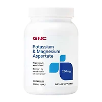 Potassium & Magnesium Aspartate 250 mg - 120 Capsules (120 Servings)