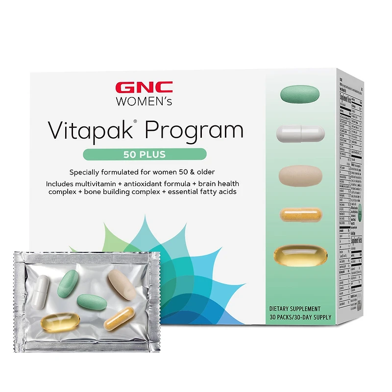 GNC Women's 50 Plus Vitapak Program (30 Servings) Healthy - 30 Packs