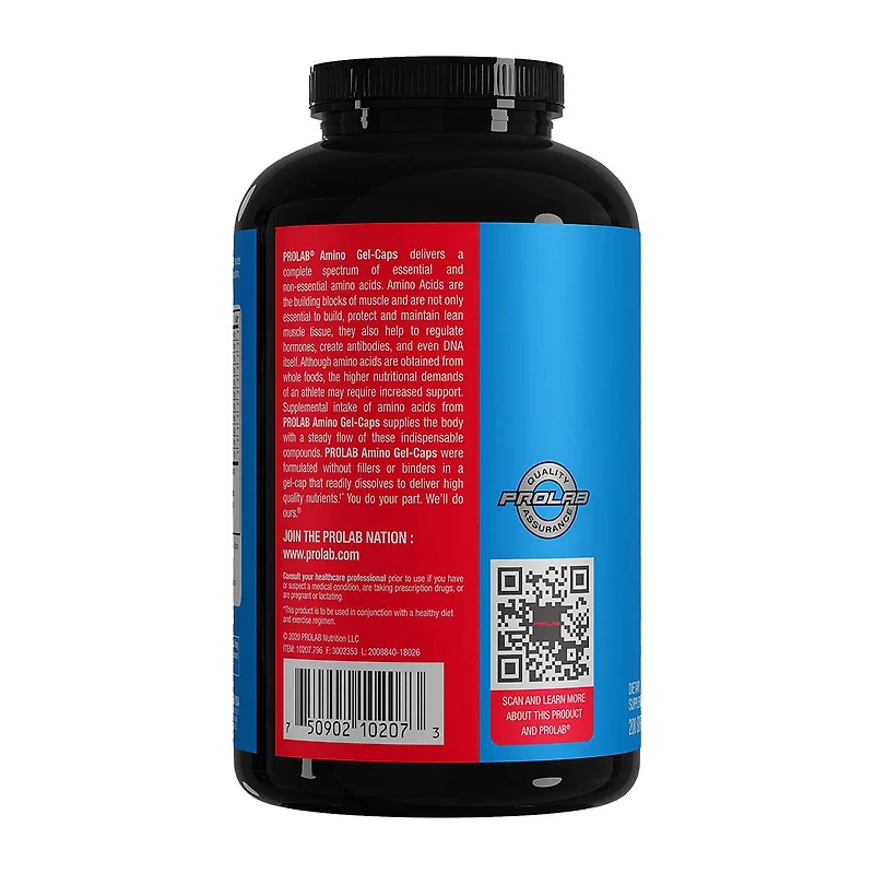 Amino Gel - Caps - 200 Softgels (66 Servings)
