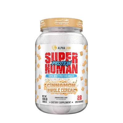 Alpha Lion Superhuman 100% Whey Protein Isolate - Cinnamon Swole Cereal (28 Servings)