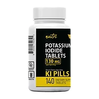 Potassium Iodide Tablets 130mg - 140 Tablets (140 Servings)