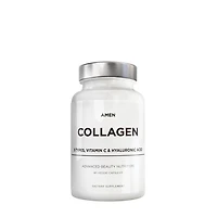 Amen Collagen Hydrolyzed Multi Collagen Peptides + Vitamin C - 90 Veggie Capsules (30 Servings)