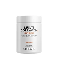 Codeage Multi Collagen + Gut Blend Peptides Probiotics - 90 Capsules (30 Servings)