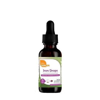 ZAHLER Liquid Iron Drops - Mixed Berry 2 Fl Oz (30 Servings)