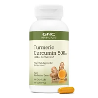GNC Herbal Plus Turmeric Curcumin 500Mg - 100 Capsules (100 Servings)