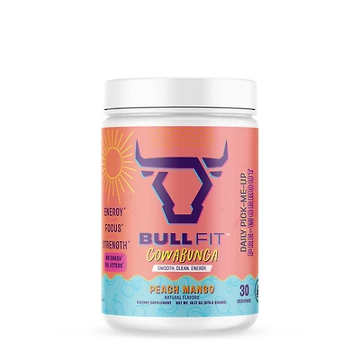 Bullfit Cowabunga Pre-Workout - Peach Mango (30 Servings)