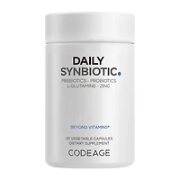 Codeage Daily Synbiotic Prebiotics Vegan - Probiotics 30 Vegetable Capsules (30 Servings)