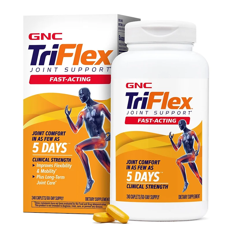 GNC Triflex Joint Support Fast-Acting Healthy - 240 Caplets (60 Servings)