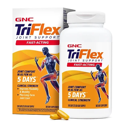 GNC Triflex Joint Support Fast-Acting Healthy - 240 Caplets (60 Servings)