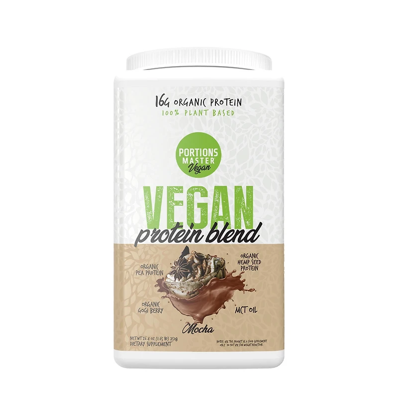 Portions Master Vegan Protein Blend - Mocha (30 Servings)