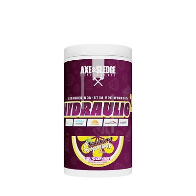 Axe & Sledge Supplements Hydraulic 2 Non-Stim Pre-Workout - Blackberry Lemonade (40 Servings)