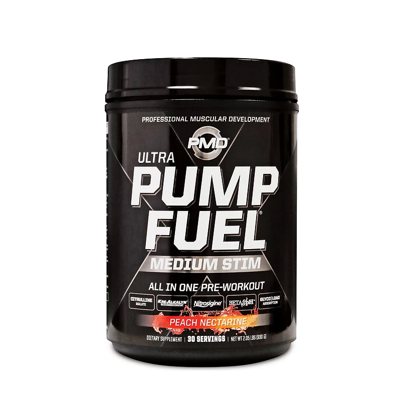 PMD Ultra Pump Fuel Medium Stim Pre-Workout - Peach Nectarine (30 Servings)