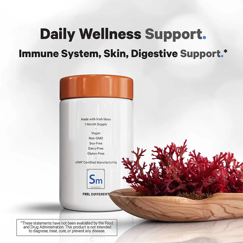 Sea Moss Gummies - Strawberry - 60 Gummies (30 Servings)