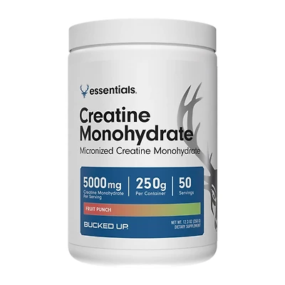 Bucked Up Creatine Monohydrate - Fruit Punch (50 Servings)