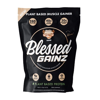 Blessed Gainz Wholefood Muscle Gainer Healthy - Vanilla Cinnamon Swirl (20 Servings)
