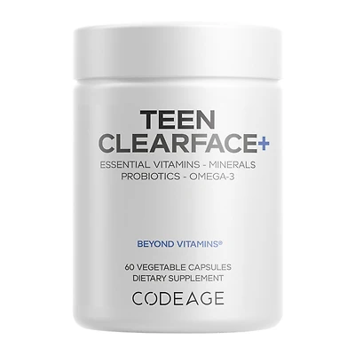 Codeage Teen Clearface Daily Multivitamin & Minerals Vegan - 60 Capsules (30 Servings)