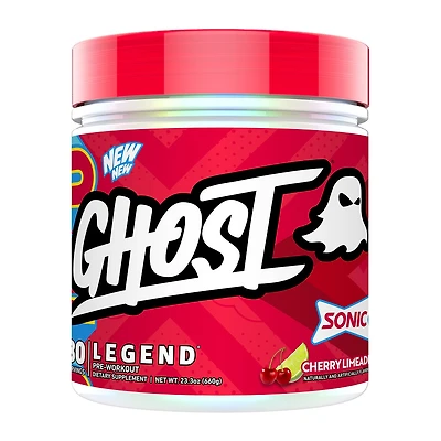 GHOST Legend V4 Pre-Workout Vegan - Sonic Cherry Limeade (30 Servings)