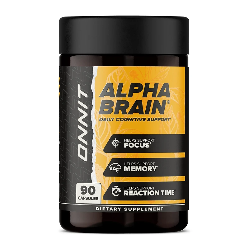 Onnit Alpha Brain Daily Cognitive Support - 90 Capsules (45 Servings)