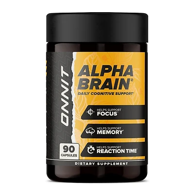 Onnit Alpha Brain Daily Cognitive Support - 90 Capsules (45 Servings)