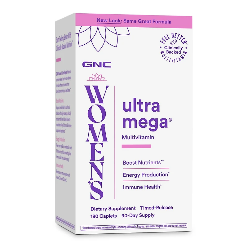 Ultra Mega® Multivitamin - 180 Caplets (90-Day Supply)