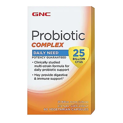 GNC Probiotic Complex - 25 Billion Cfus 60 Capsules (60 Servings)
