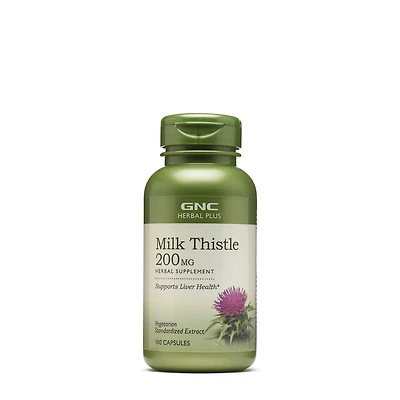 GNC Herbal Plus Milk Thistle 200Mg Healthy