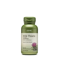 GNC Herbal Plus Milk Thistle 200Mg Healthy - 100 Capsules (100 Servings)