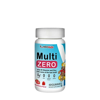 YumVs Multi Zero Kids Gummy - Strawberry 60 Gummies (60 Servings)
