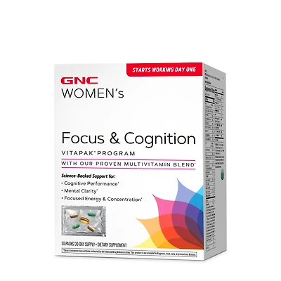 GNC Women's Focus & Vitapak Program (30 Servings)